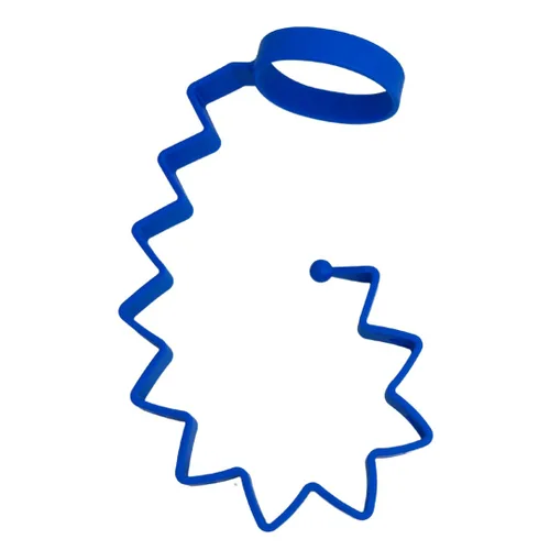 Busy Baby Correa elástica para botellas, mantiene las botellas y los vasos para sorber fuera del suelo, silicona de grado alimenticio, apto para Azul