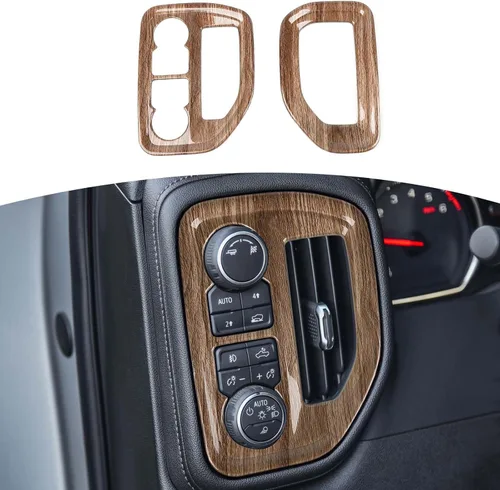 Vista 10 de RT-TCZ Cubierta de ventilación de aire acondicionado lateral para Silverado Dash para Chevy Silverado para GMC Sierra 2019-2022, accesorios