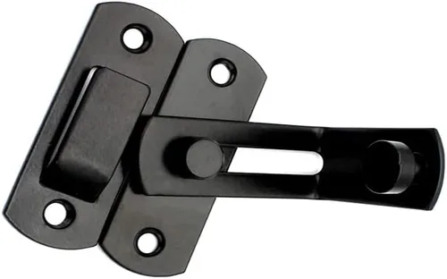 Vista 5 de Pestillo de puerta de granero de privacidad de 90 grados, cierre de puerta corredera de bloqueo de ángulo recto, cerradura de leva antimanipulación