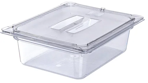 Vista 8 de Carlisle FoodService Products 10230U07 StorPlus - Tapa para bandeja de alimentos con mango universal de policarbonato de tamaño medio, transparente