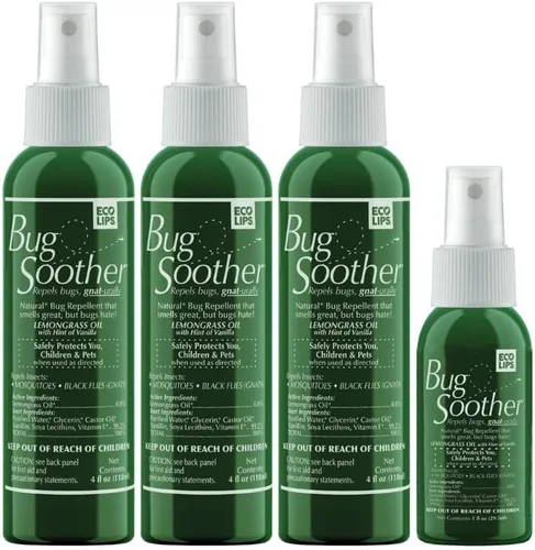 Vista 13 de Bug Soother Spray natural sin DEET para insectos, repelente de mosquitos, jejenes e insectos no tóxico, a base de aceite esencial, seguro