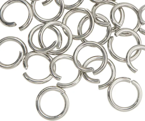 DanLingJewelry 1000 anillos de salto abiertos de acero inoxidable 304 calibre 17 de 0.394 in para hacer joyas, conectores de joyería, encontrar