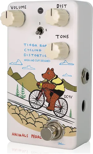 Vista 2 de Animals Pedal Tioga Road Distortion Pedal V2, diseñado por Wren y Cuff 123412