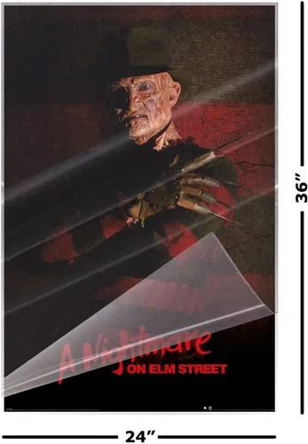 Vista 2 de A Nightmare On Elm Street - Póster de película (Freddy Krueger) (Tamaño: 24 x 36 pulgadas) (póster laminado)