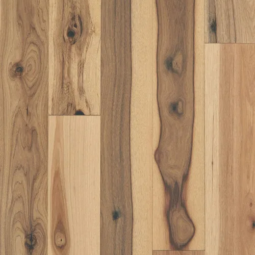 Shaw SW715 Sanctuary Hickory 6-3/8 pulgadas de ancho con alambre cepillado de alambre de madera dura con acabado ScufResist Platino/repelente al