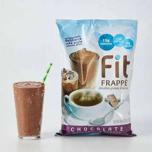 Vista 6 de Big Train Fit Frappe - Mezcla de bebidas de proteína de chocolate, 3 libras (paquete de 1)