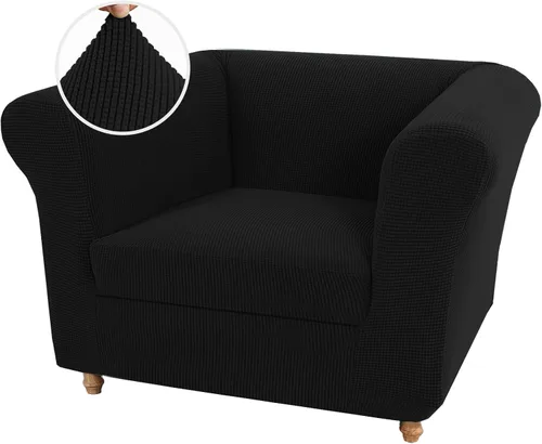 Vista 38 de UNBBRRL Funda de sofá Chesterfield de jacquard elástico, fundas de cojín gruesas para sofá, protector de muebles para sala de estar