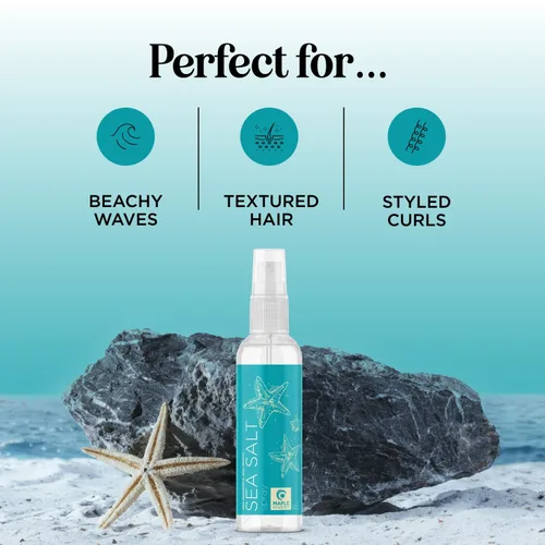 Vista 2 de Spray voluminizador de sal marina para el cabello - Spray texturizante de ondas de playa y activador de rizos de niebla para el cabello - Spray