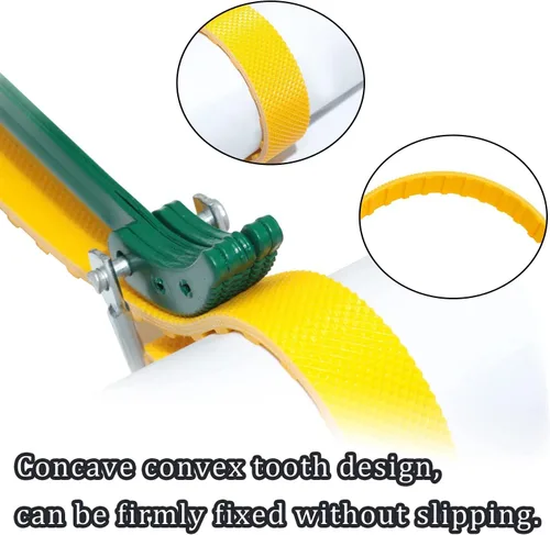 Vista 5 de Utoolmart Llave de correa de cinturón de 20 pulgadas, llave de abridor de correa de filtro de aceite ajustable antideslizante multiusos