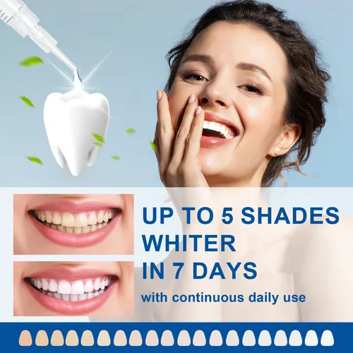 Vista 6 de LUCKIN SMILE 22% de repuestos de gel blanqueador de dientes, paquete de 10 gel de peróxido de carbamida de 0.1 onzas líquidas para blanquear