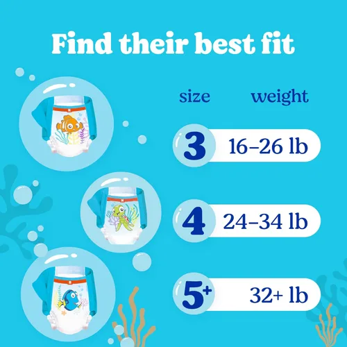 Vista 8 de Huggies - Pañales de baño desechables Little Swimmers, talla 4 (24-34 lbs), 36 unidades, el empaque puede variar
