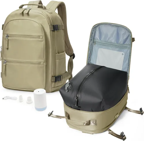 Vista 9 de VGCUB Mochila pequeña al vacío de viaje con bomba eléctrica, sistema de vacío, compresión, impermeable, bolsas universitarias, mochila de mano