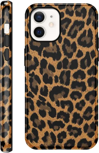 Vista 46 de Funda de teléfono con estampado de guepardo para iPhone 7/8/SE 2020/2022 de 4.7 pulgadas, funda de lujo con diseño de leopardo marrón coqueta a