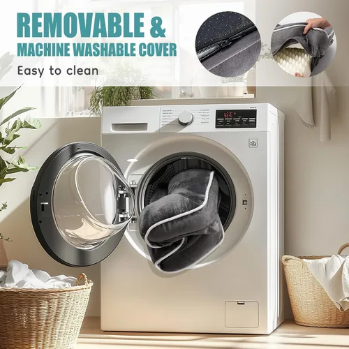 Vista 7 de [Usado] DUMOS Cama ortopédica para perros de 42 x 32 pulgadas para uso en interiores, sofá cama XL 2-Gris