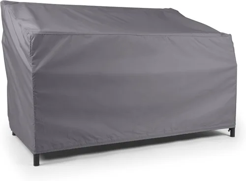 Covermates Funda de sofá biplaza para exteriores, poliéster resistente al agua, dobladillo con cordón, rejillas de ventilación, fundas de asiento y