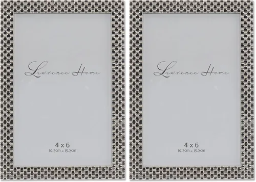Vista 10 de Lawrence Frames Marco de fotos con diseño de pulsera de metal fundido, 4 x 6, dorado