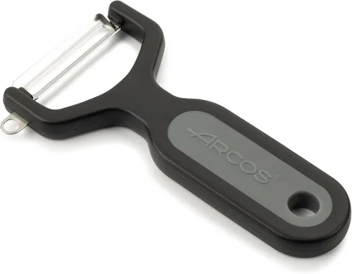 Vista 4 de ARCOS Julienne Peeler. Cortador profesional cromado. Herramienta de cocina de acero inoxidable de 5.5 pulgadas para corte preciso. Gadget de chef
