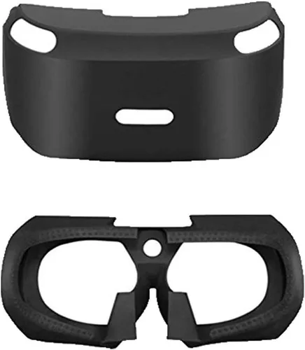 Soft VR Headset antideslizante piel silicona cubierta protectora 3D Eye Shield para Playstation PS4 VR PSVR Realidad Virtual Gafas Controlador