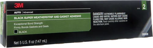 Vista 7 de 3M, 08008, adhesivo negro para burletes y juntas súper resistente, 5 fl oz, 1 por paquete