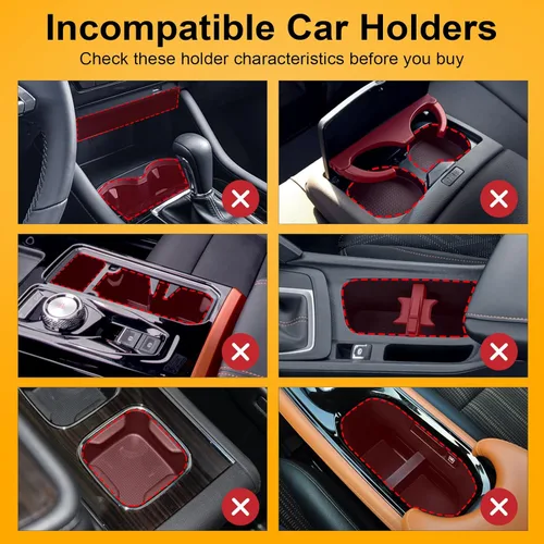 Vista 3 de Expansor automático de portavasos para automóvil, soporte grande para botellas de agua para Yeti, Hydro Flask, Nalgene, Stanley, Owala 24/32/45/50