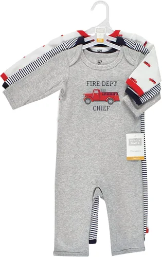 Vista 2 de Hudson Baby - Enterizos de algodón para niñas bebés