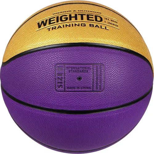 Vista 9 de Basketball Weighted 1.3kg Auxiliary Heavy Ball 3lbs Size 7 for Indoor and Outdoor Training, Training Heavy Basketball for Improving Dribbling and