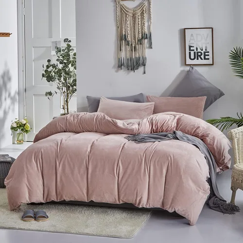 Vista 329 de CLOTHKNOW Juego de edredón de 3 piezas a cuadros color beige óxido, tamaño Full, juego de ropa de cama de cuadros edredón terracota con 2 fundas