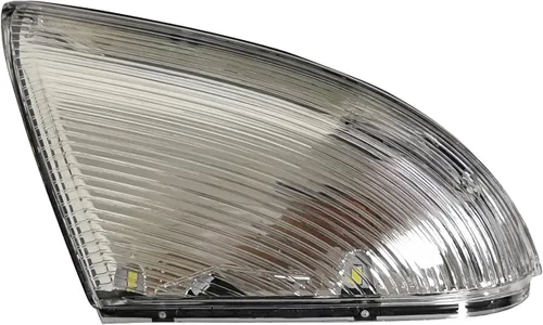 Carcasa de la lámpara de señal de giro del espejo delantero izquierdo del lado del conductor con charco compatible con Dodge Ram 1500 2500 2009-2018