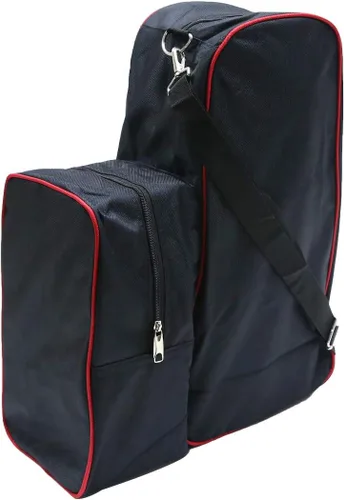 Vista 5 de UNISTRENGH Botas de equitación profesional Bolsa de transporte Bolsa ecuestre duradera impermeable con compartimento para casco