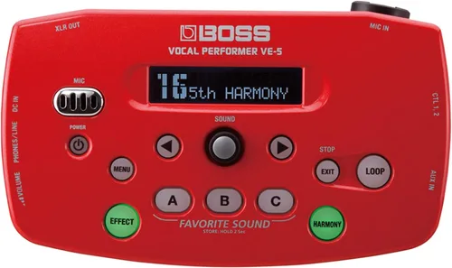 Boss VE-5 procesador de efectos, ejecutante vocal