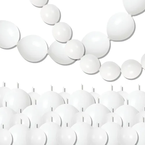 Vista 15 de Globos de Enlace Azul Claro, 60 Piezas de 6 Pulgadas Globos Pequeños de Enlace Rápido Azul Bebé para Hacer Pared de Globos, Arco de Corazón, Globos