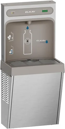 Elkay LZ8WSSSMC ezH2O Estación de llenado superficial refrigerada de la botella del soporte filtrado 8GPH acero inoxidable