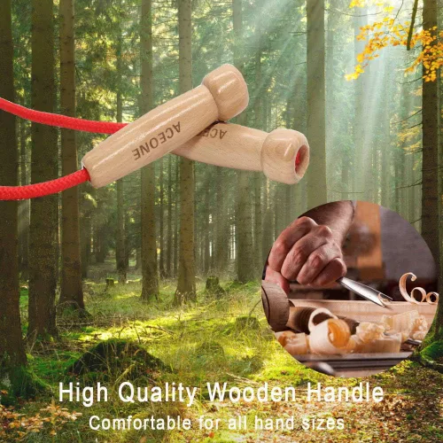 Vista 2 de Cuerda de saltar de 16 pies de largo para niños, cuerda de saltar holandesa doble ajustable con mango de madera, cuerda de salto