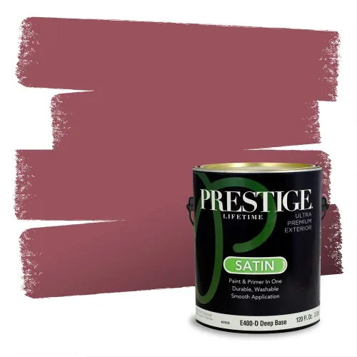 Vista 235 de Prestige Paints Pintura exterior e imprimación en uno, 1 galón, plano, coincidencia comparable de Valspar* Amber Rose*