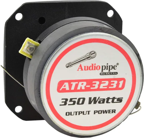 Vista 3 de Audiopipe ATR-3231-1400 Watt 3" pulgadas Titanium Car Audio Tweeters (paquete de 4) - Plateado/Negro