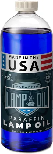 Hyoola Candles Aceite Líquido de Parafina para Lámpara - Azul Sin Humo, Inodoro, Combustible de Quema Ultra Limpia para Uso Interior y Exterior - La