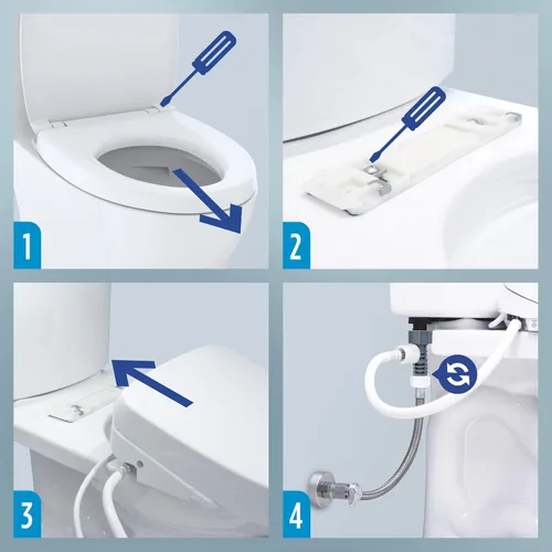 Vista 14 de TOTO® WASHLET® KC2 Asiento electrónico para bidé con asiento calefactado y tapa de cierre suave, redondo, blanco algodón - SW3023#01