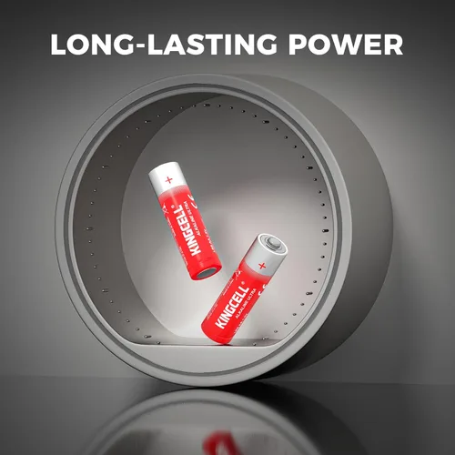 Vista 3 de KINGCELL - Paquete de 20 pilas alcalinas AA de alto rendimiento, pilas doble A con vida útil de 10 años y potencia duradera para el hogar