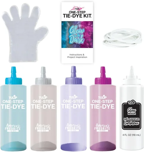 Vista 3 de Tulip Glow in The Dark Cosmic Galaxy - Kit de teñido anudado de 4 colores con mezcla brillante