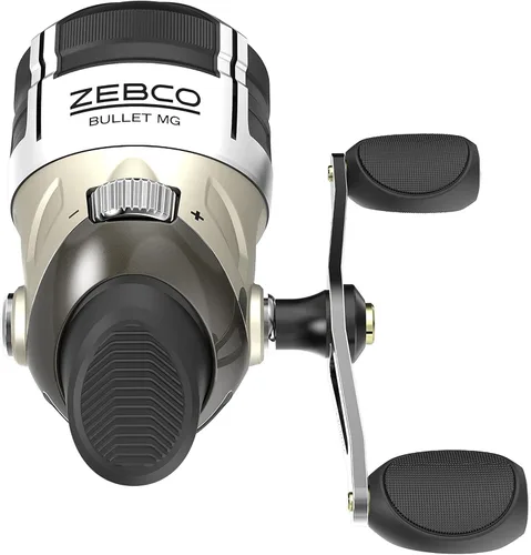Vista 8 de Zebco Bullet MG Spincast Fishing Reel, Size 30 Reel, Ultra-Lightweight Magnesium Body, Changeable Right- or Left-Hand Retrieve