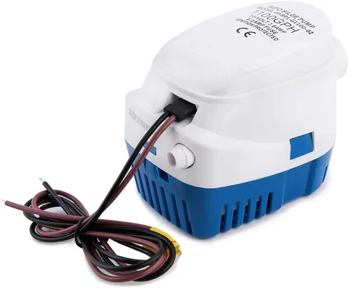 Vista 9 de Dontmiss Bomba de sentina sumergible automática para lancha pequeña, 12 V, 750 gph automática con interruptor de flotador, filtro a presión de 3/4