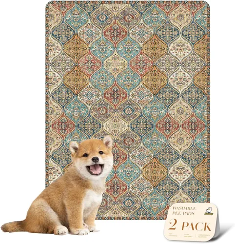 Vista 52 de nunubaby Almohadillas reutilizables para orina de perros, para jaulas y pisos, Almohadillas lavables para orina de perros, elegantes, Beige