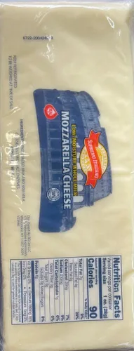 Vista 2 de missO Supremo Italiano - Queso Mozzarella de leche entera -6 libras - Tronco - Bloque de queso - Pan de mozzarella