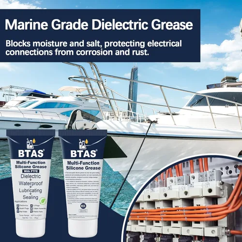 Vista 3 de BTAS Grasa dieléctrica para conectores eléctricos automotrices, funda de bujía, terminal de batería, cableado de electrónicos marinos dieléctricos