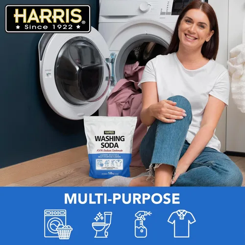 Vista 6 de Harris Lavado de soda, carbonato de sodio, potenciador de ropa y limpiador multiusos, sin aditivos ni fragancias, 10 libras