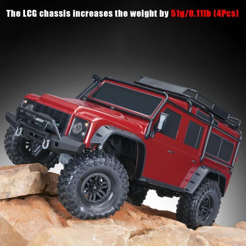 Vista 4 de GLOBACT Pesas de latón de 0.472 pulgadas, cubo hexagonal de rueda extendida, contrapeso de 1.80 oz para 1/10 Trx4 Trx6 Axial SCX10 II III Redcat