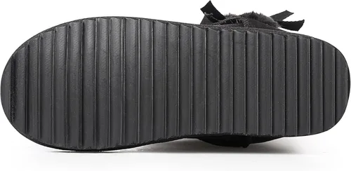 Vista 5 de KRABOR Womens Suede Snow Boots Mid-Calf Winter Shoes with Side Bows