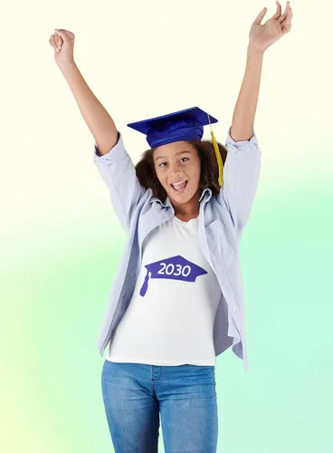 Vista 4 de Class of 2030 Graduation Cap Decal, Graduation T Shirt Transfer, DIY Graduate Shirt Patch, Grad Tshirt Sticker, HTV Vinyl Applique, Pick