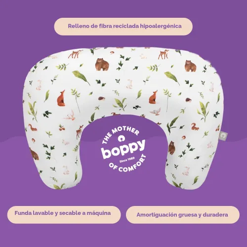 Vista 5 de Boppy Almohada de lactancia – Biberón firme y ergonómico en forma de U y almohada de lactancia materna con elevación alta para mayor comodidad