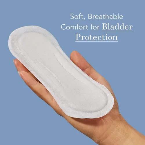 Vista 2 de Rael Revestimientos para incontinencia para mujer, funda de algodón orgánico, esencial posparto, absorción moderada, control de vejiga, núcleo de 4